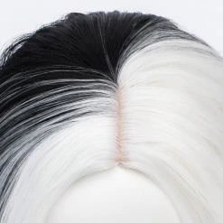 NewCosplay Cruella De Vil Cruella Heat Resistant Synthetic Hair Cosplay Wig