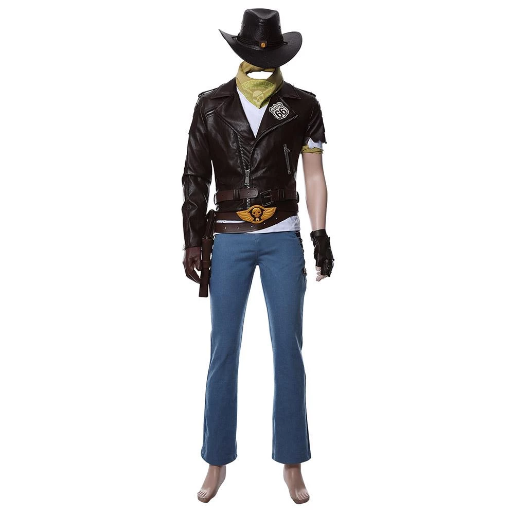 NewCosplay Overwatch Jesse Mccree Mens Costume Halloween 2021 Cosplay Costume New Arrivals 4 NewCosplay Overwatch Jesse Mccree Mens Costume Halloween 2021 Cosplay Costume New Arrivals