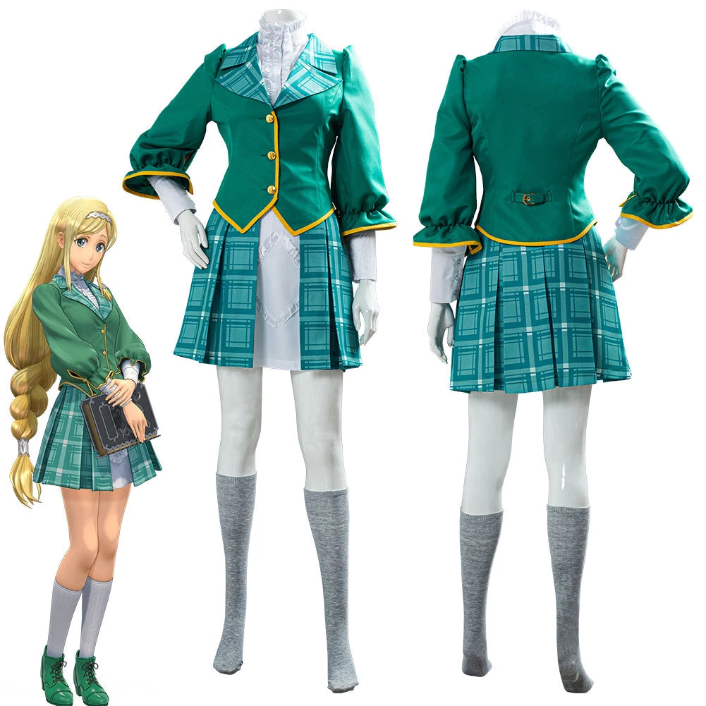NewCosplay Sakura Wars Shin Sakura Taisen Claris School Uniform Cosplay Costume New Arrivals 3 NewCosplay Sakura Wars Shin Sakura Taisen Claris School Uniform Cosplay Costume New Arrivals