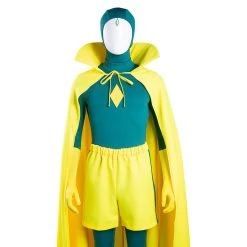 NewCosplay WandaVision Vision Jumpsuit Cloak Outfits Halloween Carnival Suit Cosplay Costume New Arrivals