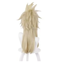 NewCosplay New Arrivals FF7 Final Fantasy VII Cloud Strife Two Braids Hair Short Golden Braided Synthetic Hair Cosplay Wig