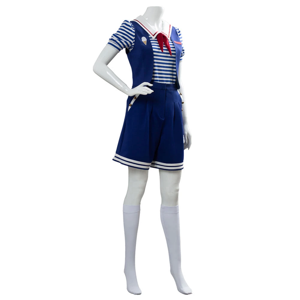 NewCosplay Stranger Things 3 Scoops Ahoy Robin Cosplay Costume Adult 8 NewCosplay Stranger Things 3 Scoops Ahoy Robin Cosplay Costume Adult