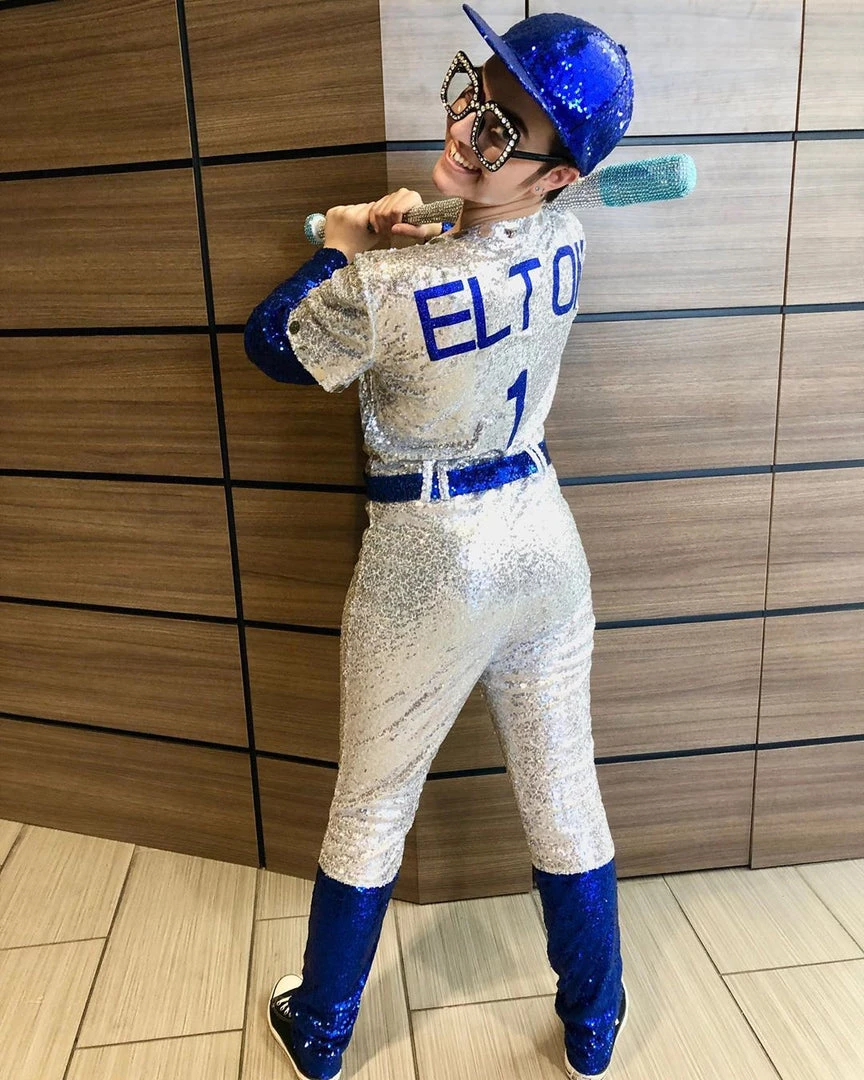 NewCosplay Rocketman Elton John Dodgers Baseball Uniform Cosplay Costume New Arrivals 13 NewCosplay Rocketman Elton John Dodgers Baseball Uniform Cosplay Costume New Arrivals