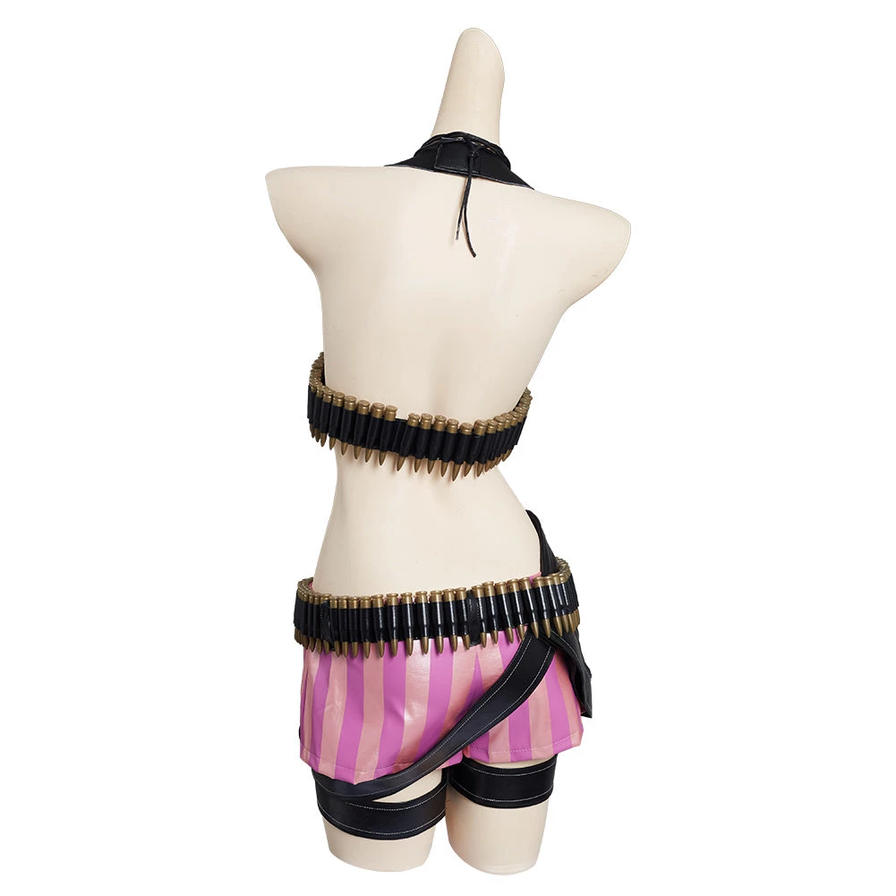 NewCosplay LoL Jinx League Of Legends Skin Outfits Halloween Carnival Suit Cosplay Costume 6 NewCosplay LoL Jinx League Of Legends Skin Outfits Halloween Carnival Suit Cosplay Costume