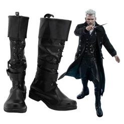 NewCosplay Fantastic Beasts: The Crimes Of Grindelwald Gellert Grindelwald Boots Halloween Costumes Accessory Cosplay Shoes New Arrivals