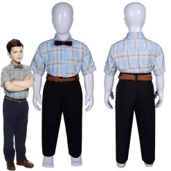 NewCosplay Young Sheldon Season 3 Sheldon Cooper Suit For Kids Children Cosplay Costume New Arrivals