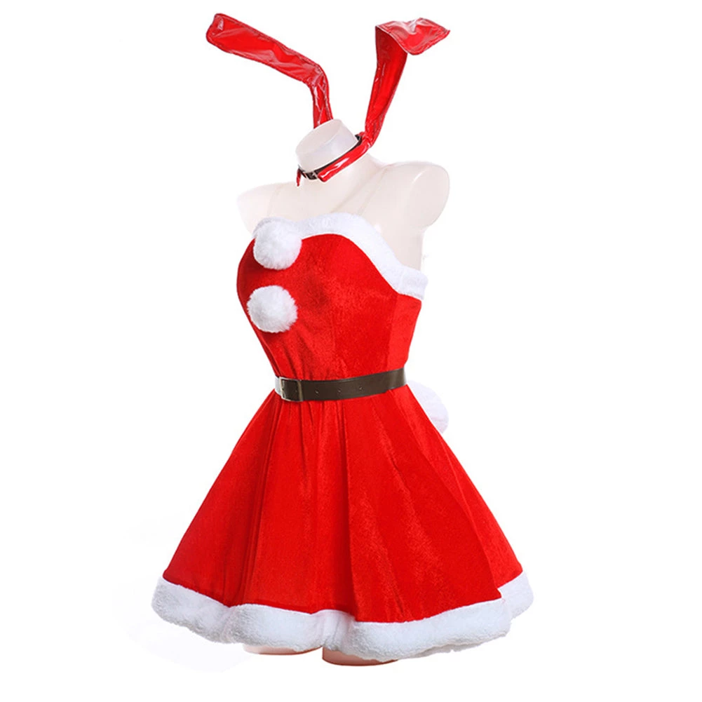 NewCosplay Rascal Does Not Dream Of Bunny Girl Senpai - Sakurajima Mai Christmas Cosplay Costume New Arrivals 4 NewCosplay Rascal Does Not Dream Of Bunny Girl Senpai - Sakurajima Mai Christmas Cosplay Costume New Arrivals