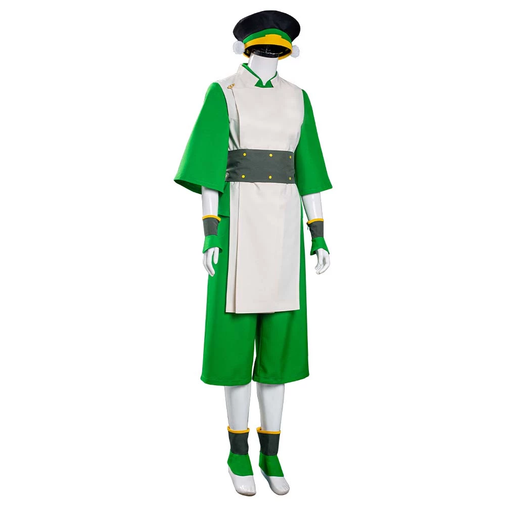 NewCosplay Avatar: The Last Airbender Toph Bengfang Halloween Carnival Suit Cosplay Costume 7 NewCosplay Avatar: The Last Airbender Toph Bengfang Halloween Carnival Suit Cosplay Costume