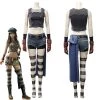 NewCosplay Final Fantasy VII Remake-Kyrie Canaan Women Uniform Outfit Halloween Carnival Costume Cosplay Costume