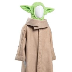 NewCosplay The Mandalorian -Baby Yoda Robe Hat Outfits Halloween Carnival Suit Cosplay Costume For Kids New Arrivals