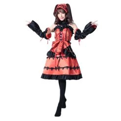 NewCosplay DATE A LIVE Tokisaki Kurumi Gothic Lolita Girl Princess Outfits Halloween Carnival Cosplay Costume New Arrivals