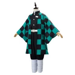 NewCosplay Kids Children Demon Slayer: Kimetsu No Yaiba Kamado Tanjirou Cosplay Costume New Arrivals