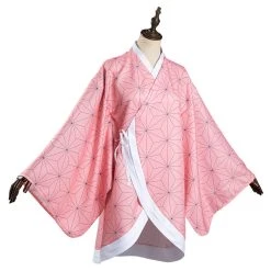 NewCosplay Demon Slayer: Kimetsu No Yaiba Kamado Nezuko Kimono Coat Cosplay Costume 15 NewCosplay Demon Slayer: Kimetsu No Yaiba Kamado Nezuko Kimono Coat Cosplay Costume