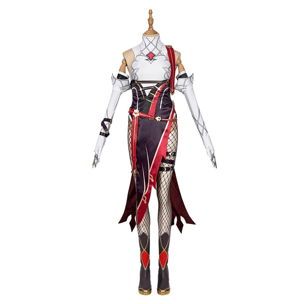 NewCosplay Genshin Impact Rosalia Outfits Halloween Carnival Suit Cosplay Costume 3 NewCosplay Genshin Impact Rosalia Outfits Halloween Carnival Suit Cosplay Costume