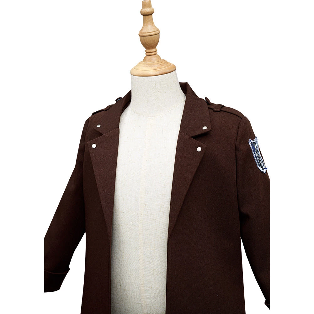 NewCosplay Attack On Titan Eren Jaeger Levi·Ackerman Kids Children Coat Halloween Carnival Suit Cosplay Costume 9 NewCosplay Attack On Titan Eren Jaeger Levi·Ackerman Kids Children Coat Halloween Carnival Suit Cosplay Costume