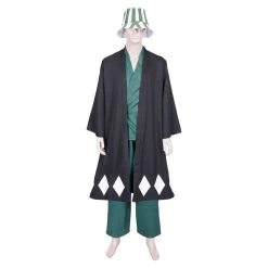 NewCosplay New Arrivals Anime Bleach Urahara Kisuke Coat Pants Hat Outfits Halloween Carnival Suit Cosplay Costume