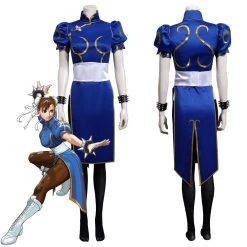 NewCosplay Street Fighter SF Chun Li Cheongsam Dress Outfits Halloween Carnival Suit Cosplay Costume New Arrivals