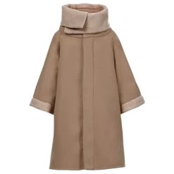 NewCosplay Star Wars Baby Yoda The Mandalorian Fleece Lined Coat Cosplay Costume For Kids