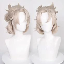 NewCosplay New Arrivals Genshin Impact Albedo Heat Resistant Synthetic Hair Carnival Halloween Party Props Cosplay Wig