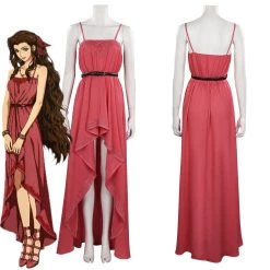 NewCosplay Final Fantasy VII FF7 Remake Aeris Aerith Gainsborough Dress Halloween Carnival Suit Cosplay Costume New Arrivals