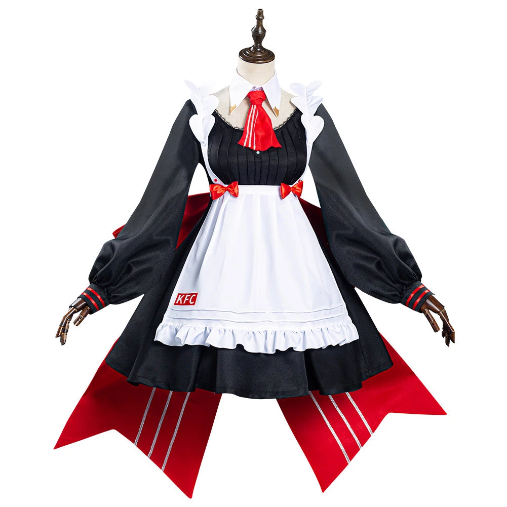 NewCosplay Anime Genshin Impact X KFC Noelle Maid Dress Suit Cosplay Costume 4 NewCosplay Anime Genshin Impact X KFC Noelle Maid Dress Suit Cosplay Costume