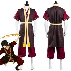 NewCosplay Avatar: The Last Airbender Zuko Pants Vest Outfits Halloween Carnival Suit Cosplay Costume