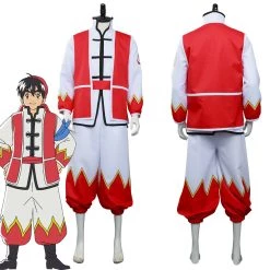 NewCosplay Cooking Master Boy/Chuuka Ichiban! Liu Maoxing Shirt Uniform Outfits Halloween Carnival Suit Cosplay Costume