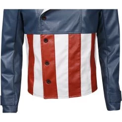 NewCosplay Avengers Game-Captain America Jacket Coat Cosplay Costume