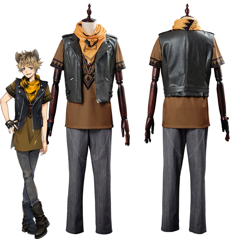 NewCosplay Game Twisted Wonderland Ruggie Bucchi Suit Cosplay Costume 3 NewCosplay Game Twisted Wonderland Ruggie Bucchi Suit Cosplay Costume