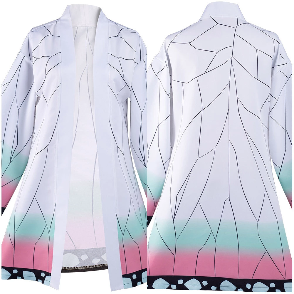NewCosplay Demon Slayer Kimetsu No Yaiba Kochou Shinobu Cloak Halloween Cosplay Costume 6 NewCosplay Demon Slayer Kimetsu No Yaiba Kochou Shinobu Cloak Halloween Cosplay Costume