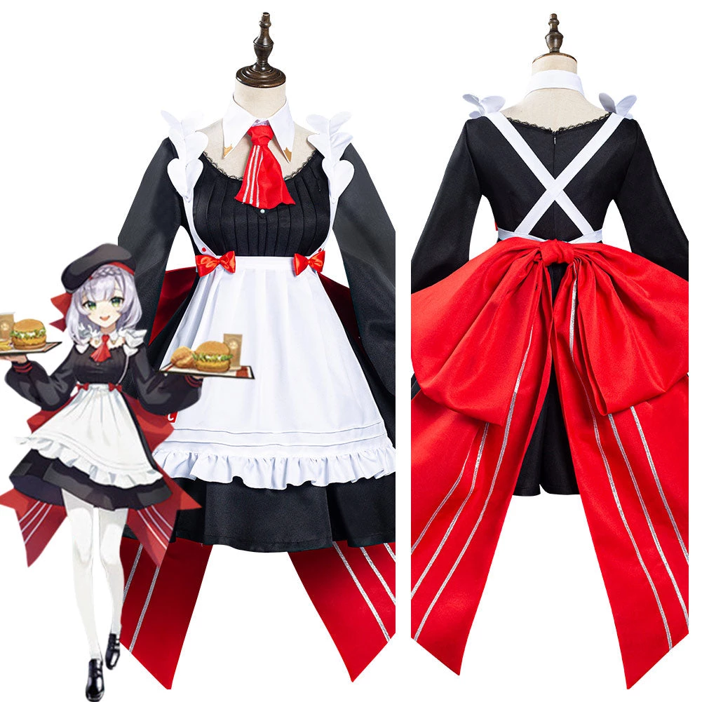 NewCosplay Anime Genshin Impact X KFC Noelle Maid Dress Suit Cosplay Costume 3 NewCosplay Anime Genshin Impact X KFC Noelle Maid Dress Suit Cosplay Costume