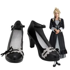 NewCosplay Final Fantasy VII Remake Cloud Strife Boots Halloween Costumes Accessory Custom Made For Women Cosplay Shoes