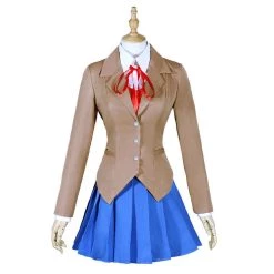 NewCosplay New Arrivals Doki Doki Literature Club Monika Outfits Halloween Carnival Suit Cosplay Costume