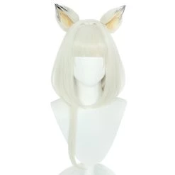 NewCosplay Arknights Kal‘tsit Heat Resistant Synthetic Hair Carnival Halloween Party Props Cosplay Wig