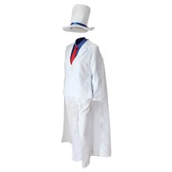 NewCosplay Detective Conan Kid The Phantom Thief Magic Kaito Kuroba Kaito Uniform Cosplay Costume