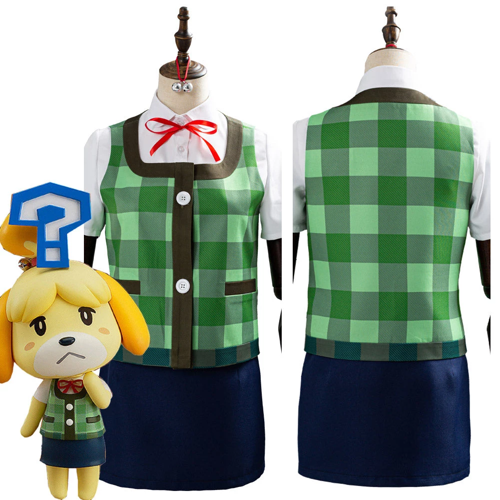 NewCosplay New Arrivals Game Animal Crossing Isabelle Halloween Women Costume Funny Cosplay Costume 3 NewCosplay New Arrivals Game Animal Crossing Isabelle Halloween Women Costume Funny Cosplay Costume