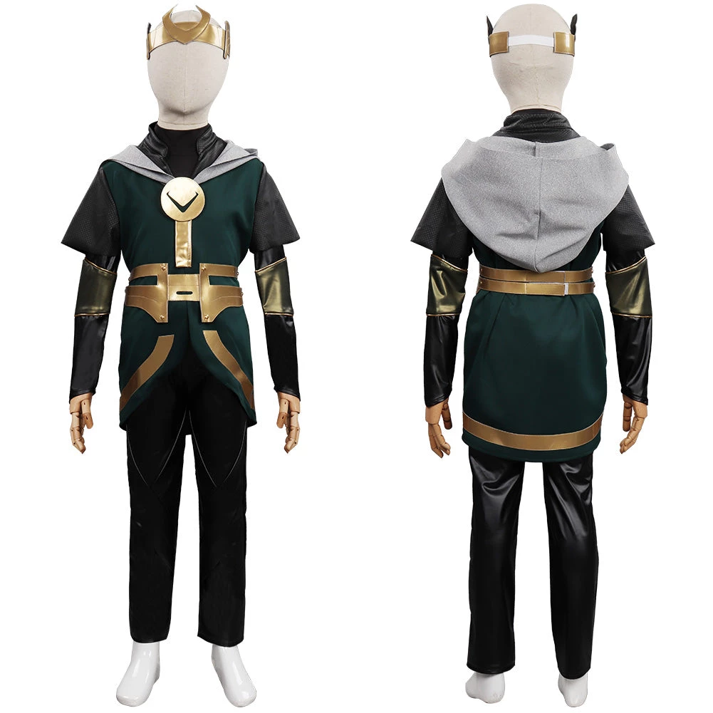 NewCosplay Loki Season 1 Kids Children Costumes Halloween Carnival Suit Cosplay Costume 3 NewCosplay Loki Season 1 Kids Children Costumes Halloween Carnival Suit Cosplay Costume