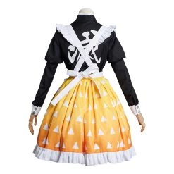 NewCosplay New Arrivals Demon Slayer Agatsuma Zenitsu Maid Dress Re-creation Design Cosplay Costume
