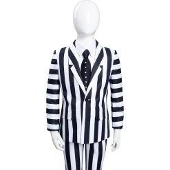 NewCosplay Beetlejuice Kids Children Striped Uniform Pants Halloween Carnival Suit Cosplay Costume New Arrivals