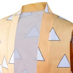 NewCosplay Demon Slayer Agatsuma Zenitsu Halloween Carnival Suit With Earrings Belt Cosplay Costume 22 NewCosplay Demon Slayer Agatsuma Zenitsu Halloween Carnival Suit With Earrings Belt Cosplay Costume