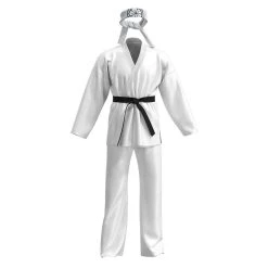 NewCosplay The Karate Kid - Daniel LaRusso Cosplay Costume Karate Uniform Outfits Halloween Carnival Suit New Arrivals