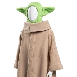 NewCosplay The Mandalorian -Baby Yoda Robe Hat Outfits Halloween Carnival Suit Cosplay Costume For Kids New Arrivals