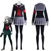 NewCosplay Super Danganronpa 2: Goodbye Desperate Academy-Peko Pekoyama School Uniform Dress Outfits Halloween Carnival Suit Cosplay Costume 1 NewCosplay Super Danganronpa 2: Goodbye Desperate Academy-Peko Pekoyama School Uniform Dress Outfits Halloween Carnival Suit Cosplay Costume