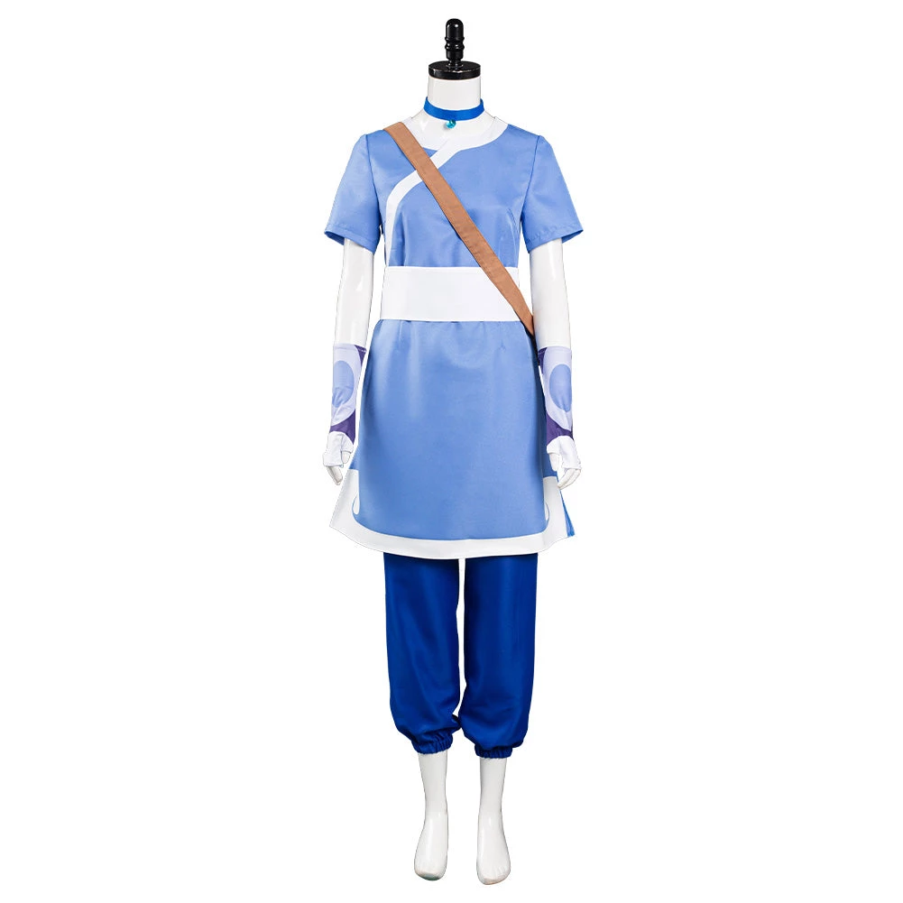 NewCosplay Avatar: The Last Airbender Katara Halloween Carnival Suit Cosplay Costume 4 NewCosplay Avatar: The Last Airbender Katara Halloween Carnival Suit Cosplay Costume