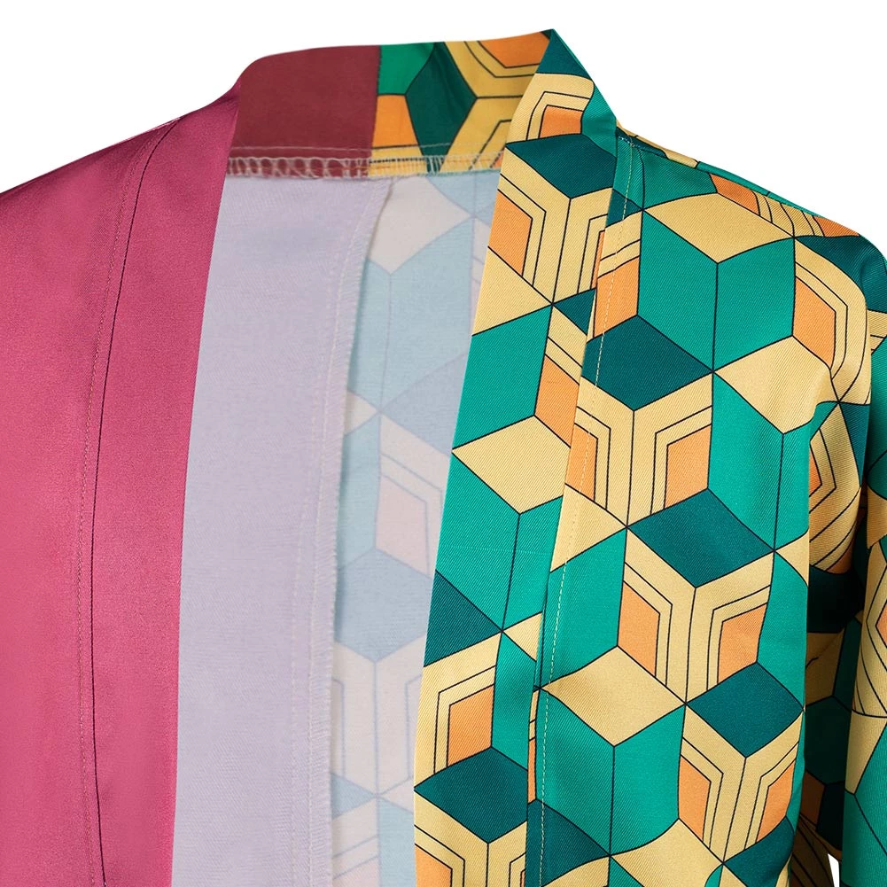 NewCosplay Demon Slayer Tomioka Giyuu Coat With Earrings Belt Cosplay Costume 11 NewCosplay Demon Slayer Tomioka Giyuu Coat With Earrings Belt Cosplay Costume