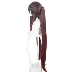 NewCosplay Genshin Impact HuTao Heat Resistant Synthetic Hair Carnival Halloween Party Props Cosplay Wig
