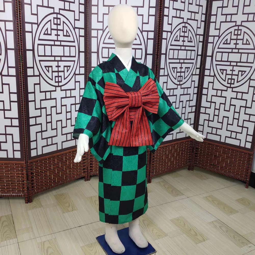 NewCosplay New Arrivals Demon Slayer Kamado Tanjirou Kids Kimono Outfits Halloween Carnival Costume Cosplay Costume 4 NewCosplay New Arrivals Demon Slayer Kamado Tanjirou Kids Kimono Outfits Halloween Carnival Costume Cosplay Costume
