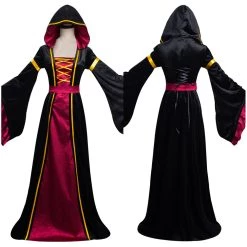NewCosplay Vampire Witch Long Dress Medieval Middle Ages Party Performance Dresses Halloween Carnival Suit Cosplay Costume New Arrivals