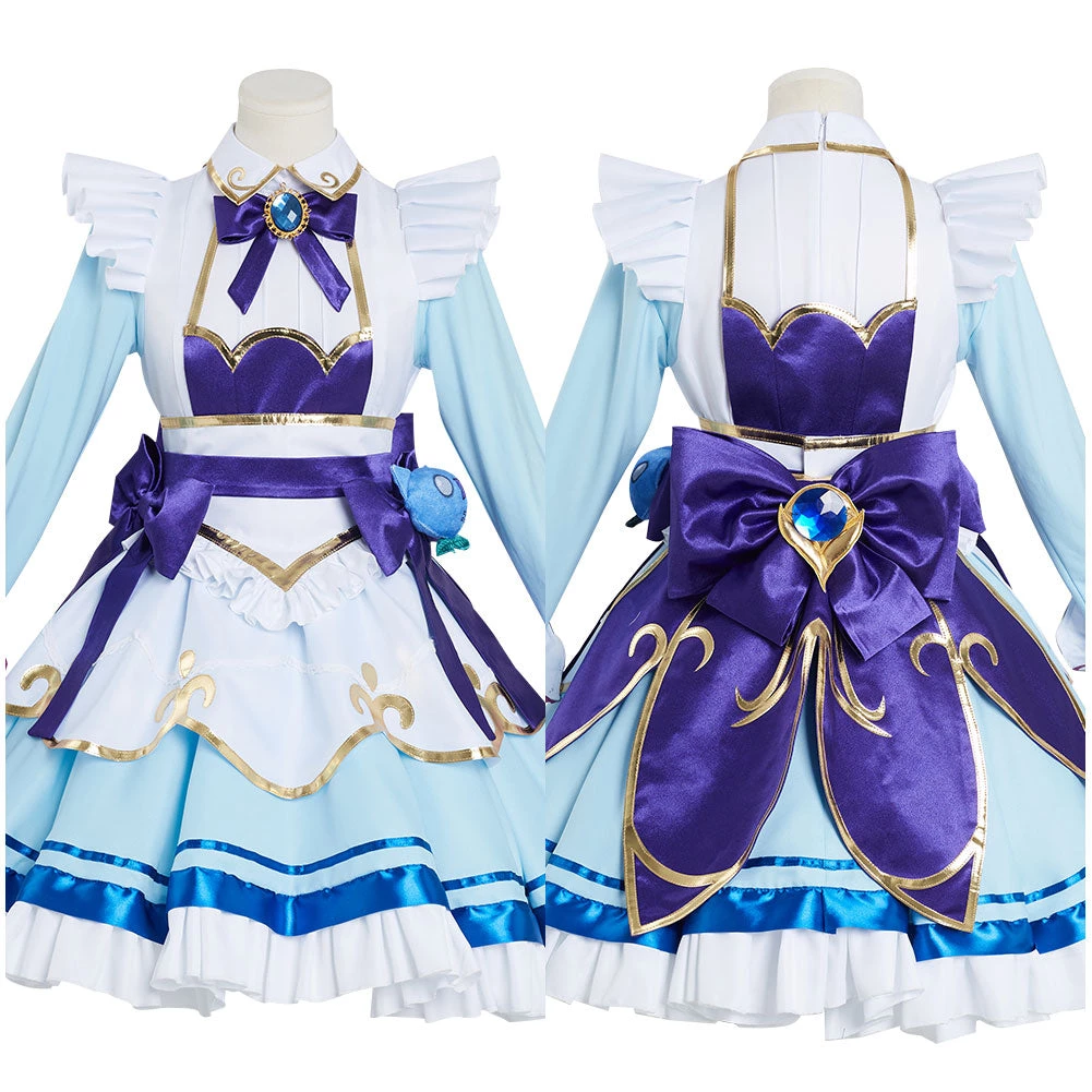 NewCosplay LoL League Of Legends Gwen Cafe Maid Dress Halloween Carnival Cosplay Costume New Arrivals 3 NewCosplay LoL League Of Legends Gwen Cafe Maid Dress Halloween Carnival Cosplay Costume New Arrivals