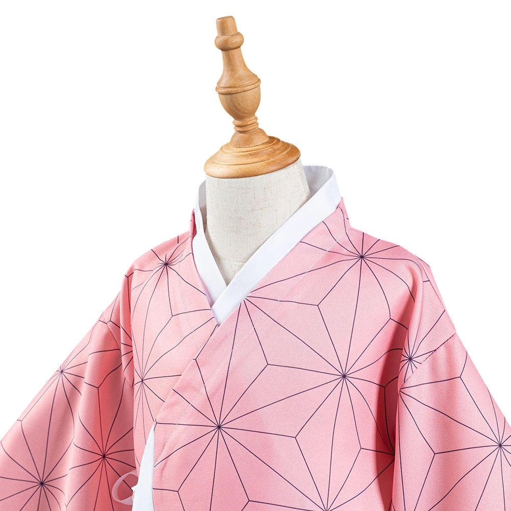 NewCosplay New Arrivals Demon Slayer: Kimetsu No Yaiba Kamado Nezuko Kids Children Kimono Coat Cosplay Costume 9 NewCosplay New Arrivals Demon Slayer: Kimetsu No Yaiba Kamado Nezuko Kids Children Kimono Coat Cosplay Costume